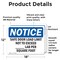 Signmission Safe Floor Load Limit Not To Exceed_Lbs, 18 in W x Rectangle, Vinyl Decal OS-2PACK-NS-D-1218-L-16506 - alternate 4